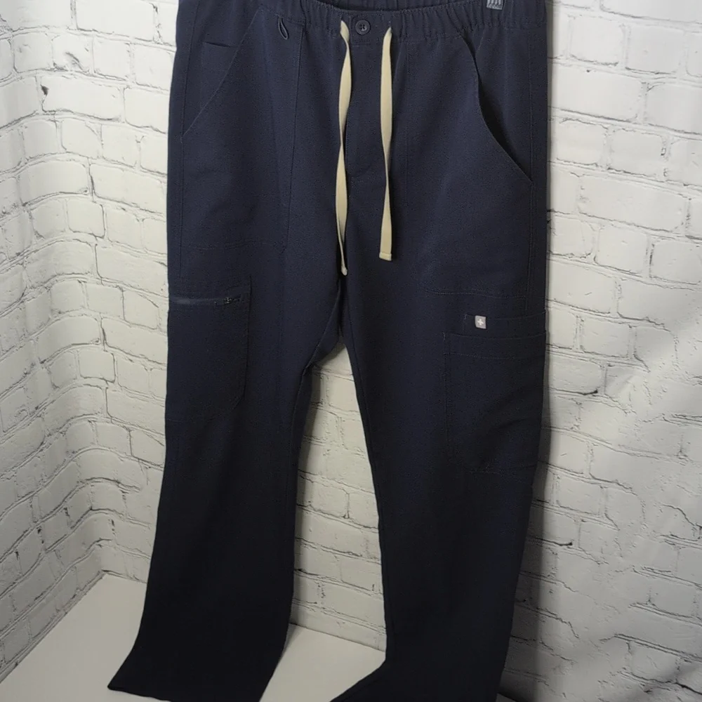 Figs Cairo Cargo Scrub Pants Navy